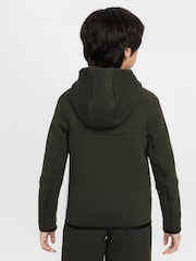 Nike Green Tech Fleece Zip-Up Hoodie - Image 2 of 9