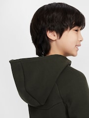 Nike Green Tech Fleece Zip-Up Hoodie - Image 4 of 9