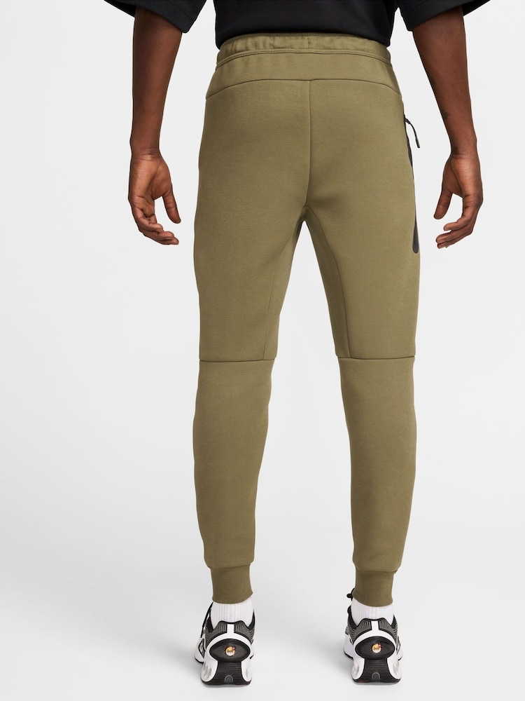 Nike Medium Olive Green Tech Fleece Joggers - Image 2 of 9