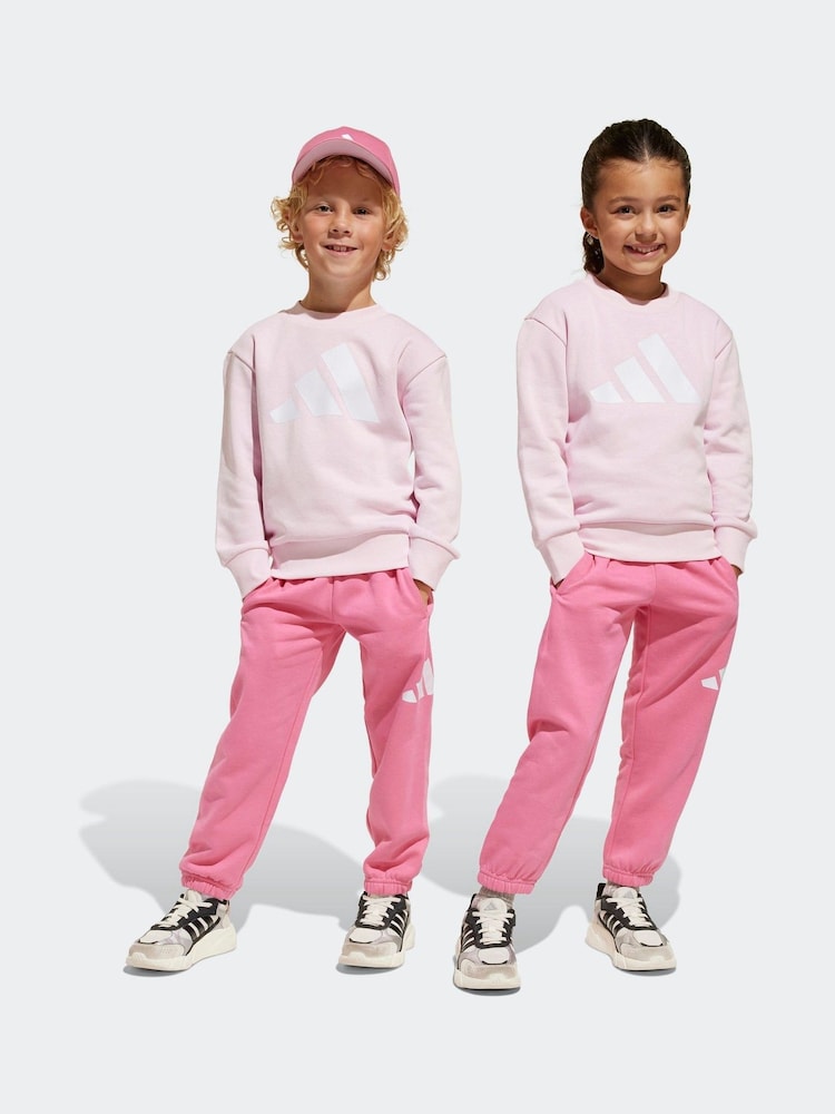 adidas Pink Essentials Tracksuit - Image 1 of 10