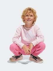 adidas Pink Essentials Tracksuit - Image 3 of 10