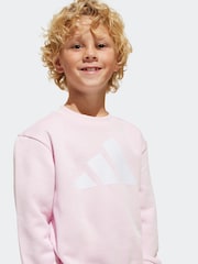 adidas Pink Essentials Tracksuit - Image 4 of 10