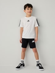 adidas White 100% Cotton Top And Short Set - Image 1 of 9
