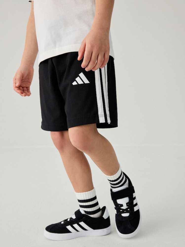 adidas White 100% Cotton Top And Short Set - Image 4 of 9