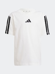 adidas White 100% Cotton Top And Short Set - Image 8 of 9