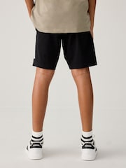 adidas Black Knit 100% Cotton Shorts - Image 2 of 4