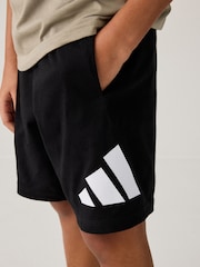 adidas Black Knit 100% Cotton Shorts - Image 4 of 4