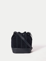 Jigsaw Blue Drawstring Bucket Bag - Image 3 of 6