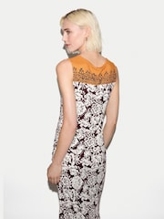 Jigsaw Red Batik Jersey Top - Image 5 of 5