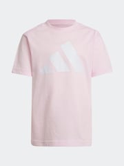 adidas Pink Essentials 100% Cotton Shorts and T-Shirt Set - Image 8 of 9