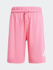 adidas Pink Essentials 100% Cotton Shorts and T-Shirt Set - Image 9 of 9