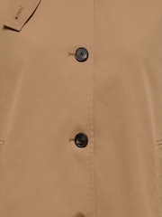 ONLY Brown Short Boxy Trench Coat - Image 7 of 7