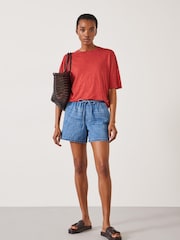 Hush Betty 100% Cotton Denim Pull Shorts - Изображение 1 из 5