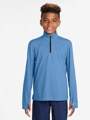 Nike Beyond Blue Dri-FIT UV Long-Sleeve Half Zip T-Shirt - Image 1 of 3