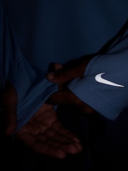 Nike Beyond Blue Dri-FIT UV Long-Sleeve Half Zip T-Shirt - Image 3 of 3