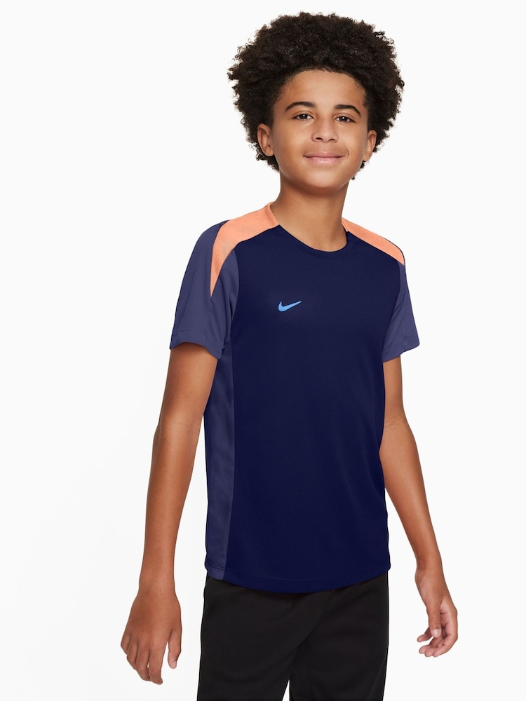 Nike Blue Dri-FIT Strike Football T-Shirt - Image 1 of 3