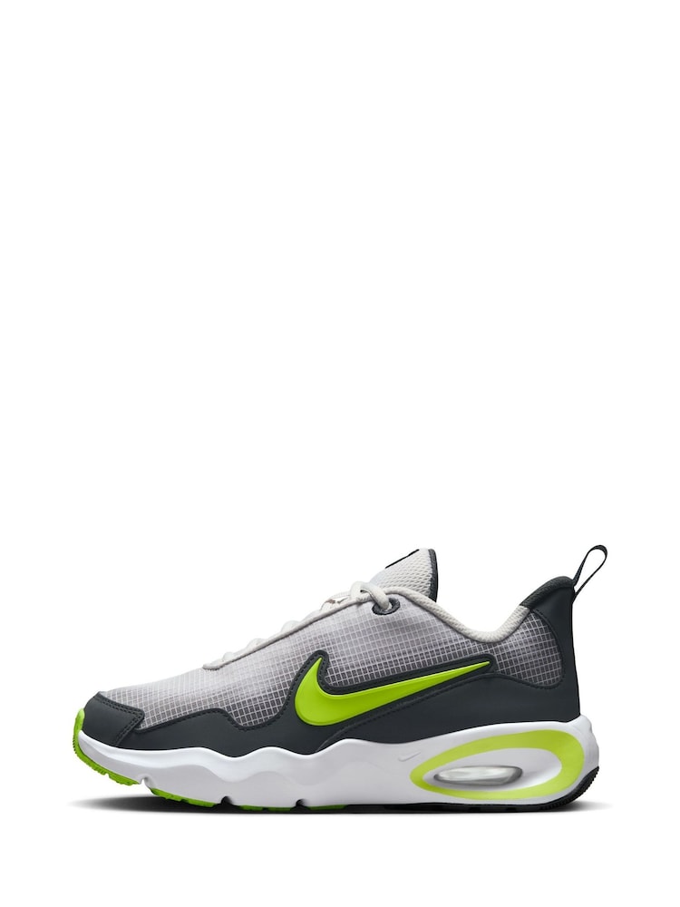 Nike Black Grey Volt Youth Air Max Nova Trainers - Image 2 of 10