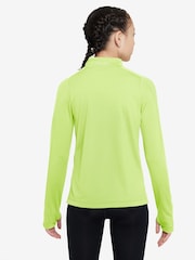 Nike Lemon Yellow Pro Dri-Fit Half Zip Top - Image 2 of 3