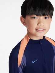 Nike Blue Dri-FIT Strike Football Half Zip Drill Top - Image 3 of 5