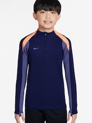 Nike Blue Dri-FIT Strike Football Half Zip Drill Top - Image 5 of 5