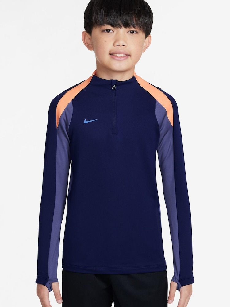 Nike Blue Dri-FIT Strike Football Half Zip Drill Top - Image 5 of 5