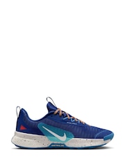 Nike Blue Juniper Trail 3 Running Trainers - Image 1 of 8
