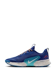 Nike Blue Juniper Trail 3 Running Trainers - Image 2 of 8