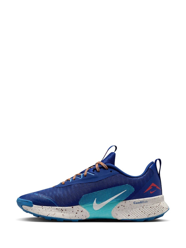 Nike Blue Juniper Trail 3 Running Trainers - Image 2 of 8