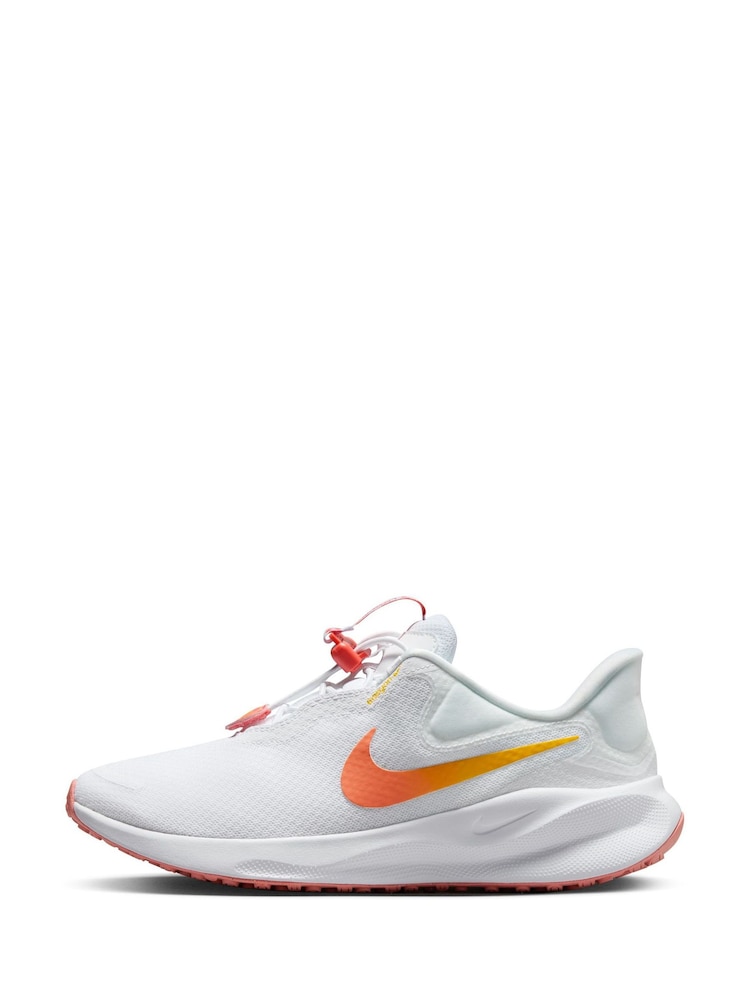 Nike White Revolution 7 EasyOn Easy On/Off Running Trainers - Image 2 of 11