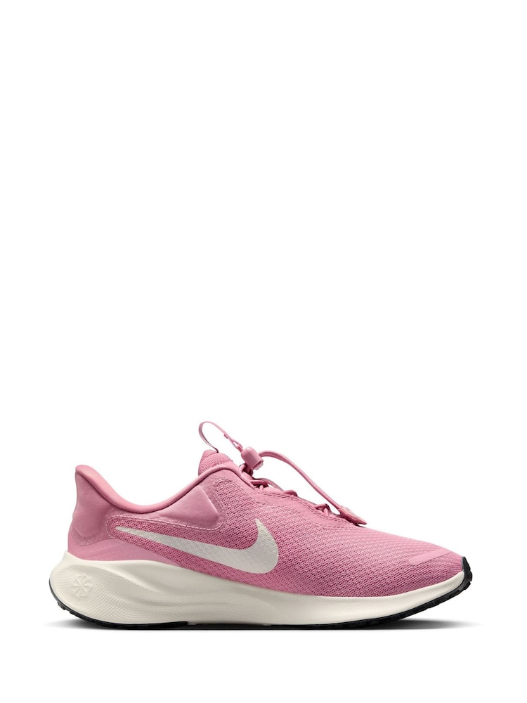 Nike Pink Revolution 7 EasyOn Easy On/Off Running Trainers - Image 1 of 10