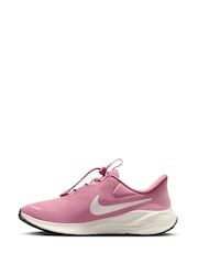 Nike Pink Revolution 7 EasyOn Easy On/Off Running Trainers - Image 2 of 10
