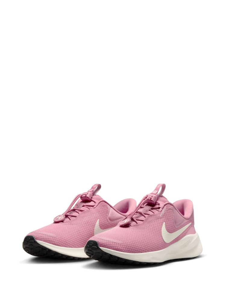 Roze - Nike Revolution 7 EasyOn Easy On/Off Running Trainers - Image 5 of 10