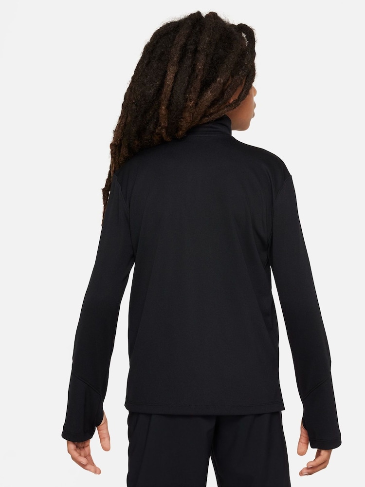 Nike Black Dri-FIT UV Long-Sleeve Half Zip T-Shirt - Image 2 of 7