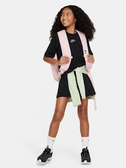 Negro - Nike Sportswear Short Sleeve 100% Cotton Top - Imagen 3 de 5