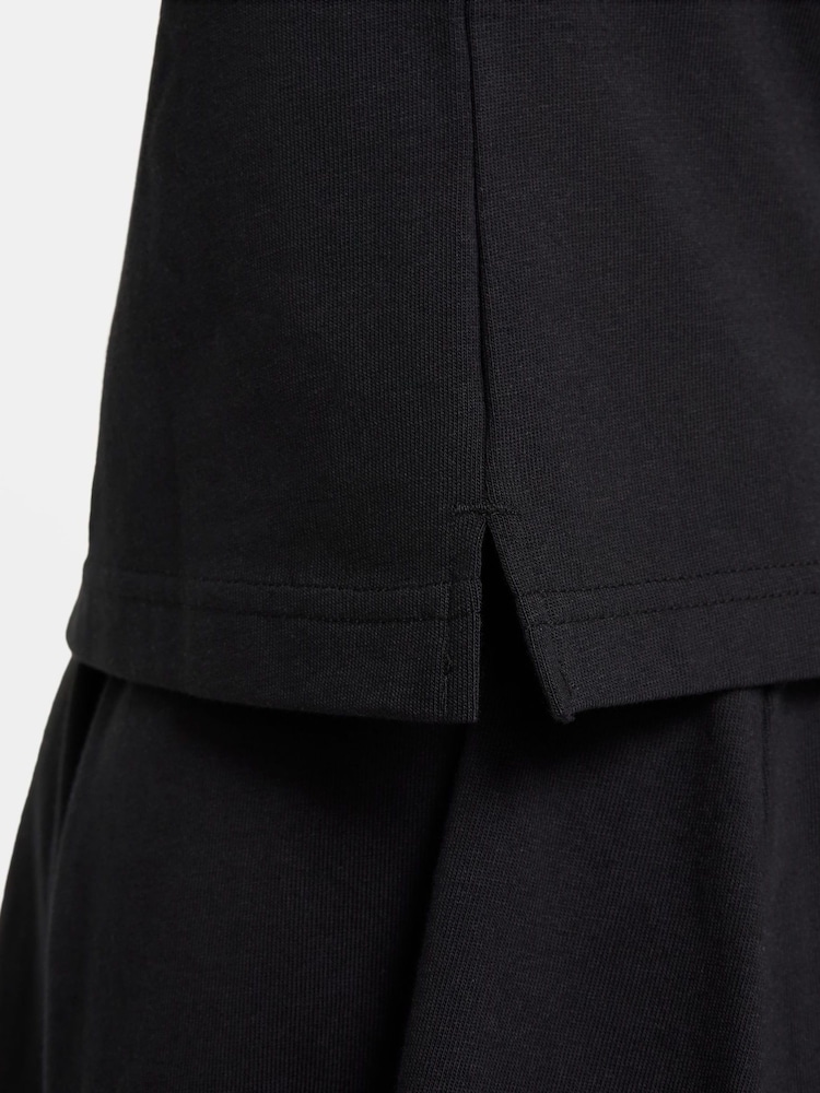 Negro - Nike Sportswear Short Sleeve 100% Cotton Top - Imagen 5 de 5