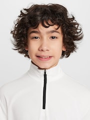 Nike White Dri-FIT UV Long-Sleeve Half Zip T-Shirt - Image 3 of 7