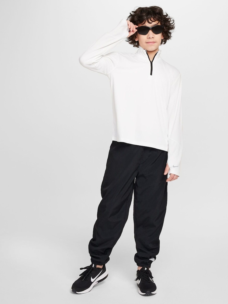 Nike White Dri-FIT UV Long-Sleeve Half Zip T-Shirt - Image 7 of 7