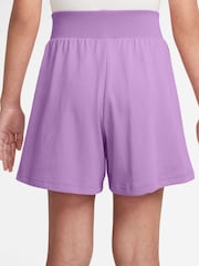 Nike Rush Lilac 100% Cotton Jersey Shorts - Image 1 of 4
