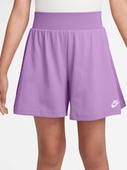 Nike Rush Lilac 100% Cotton Jersey Shorts - Image 2 of 4