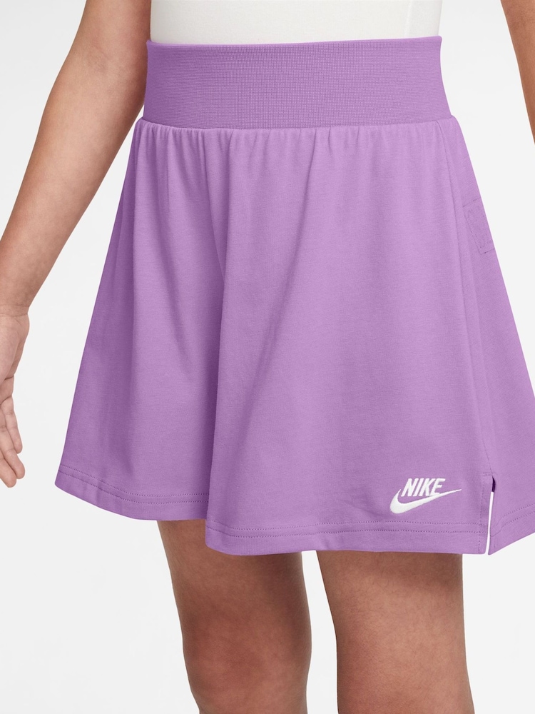 Nike Rush Lilac 100% Cotton Jersey Shorts - Image 3 of 4