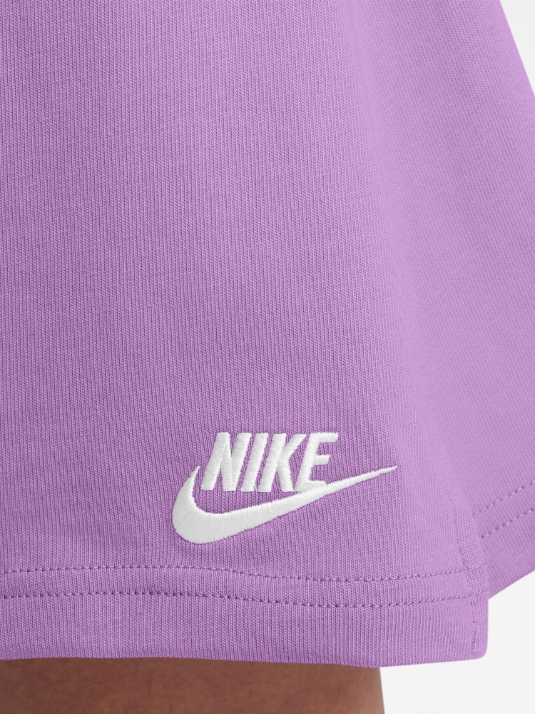 Nike Rush Lilac 100% Cotton Jersey Shorts - Image 4 of 4