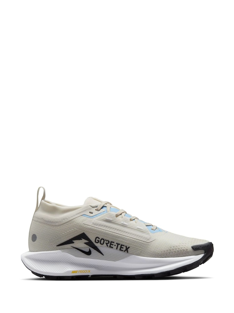 Nike White/Gold Pegasus 5 GORE-TEX Waterproof Trail Running Trainers - Image 1 of 15
