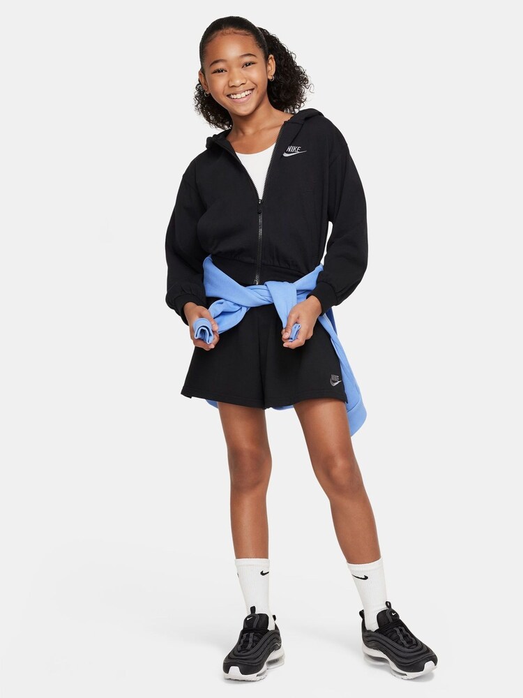 Nike Black Sportswear Full Zip Hoodie - Image 6 of 6