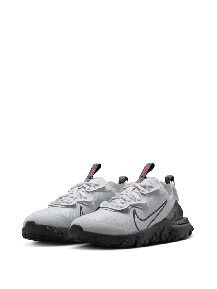 אפור/שחור - Nike נעלי ספורט לנוער, דגם React Vision - Image 3 of 8