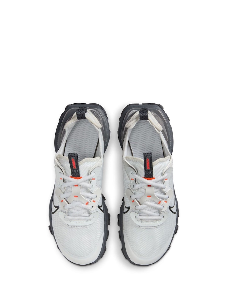 אפור/שחור - Nike נעלי ספורט לנוער, דגם React Vision - Image 4 of 8