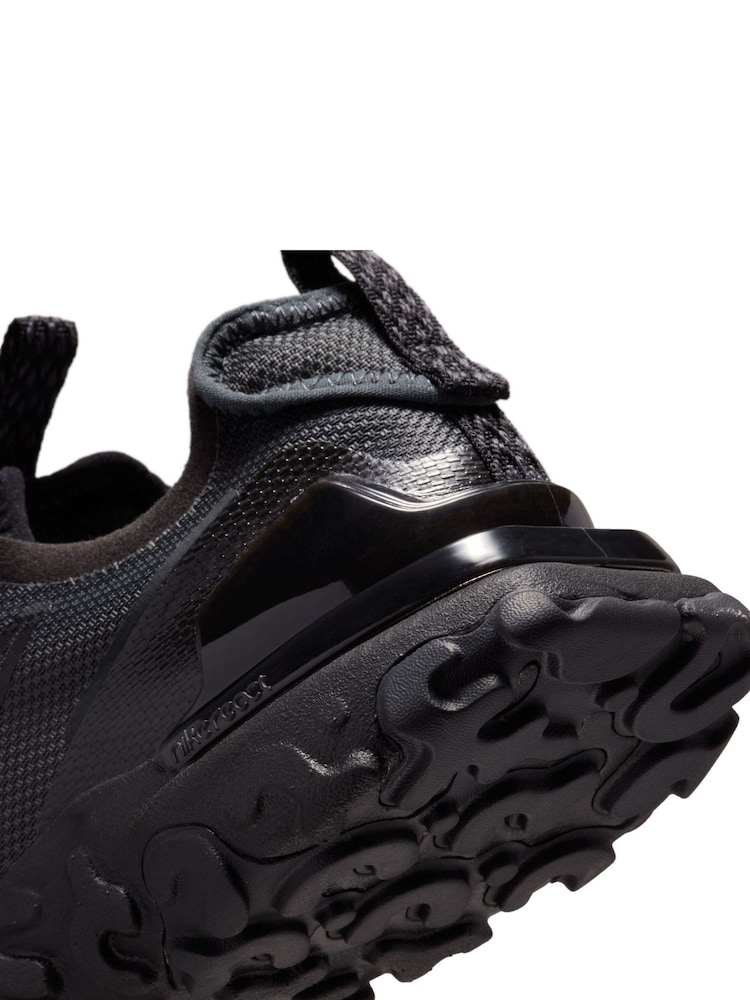 Nike Black Red Youth React Vision Trainers - Image 8 of 8