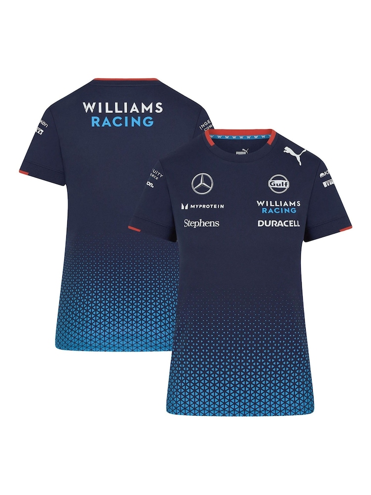 Fanatics Womens Blue F1 Williams Racing 2024 Team T-Shirt - Image 1 of 3