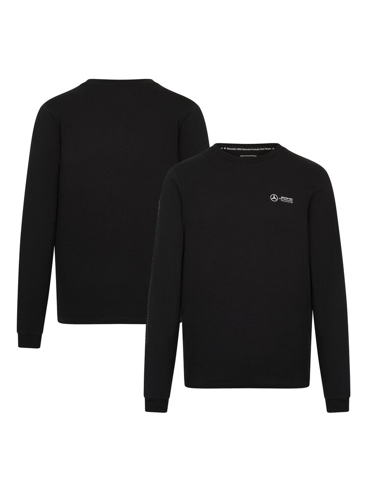 Fanatics Mercedes AMG Petronas F1 Long Sleeve Black T-Shirt - Image 1 of 3