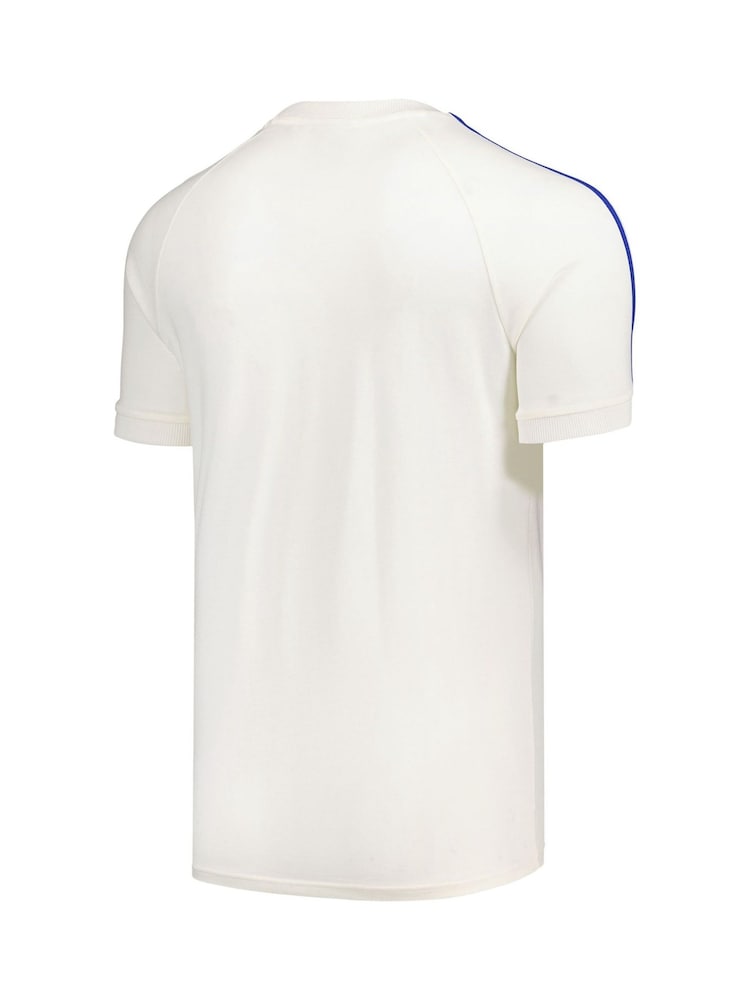 adidas Originals White Italy 3 Stripe T-Shirt - Image 3 of 3