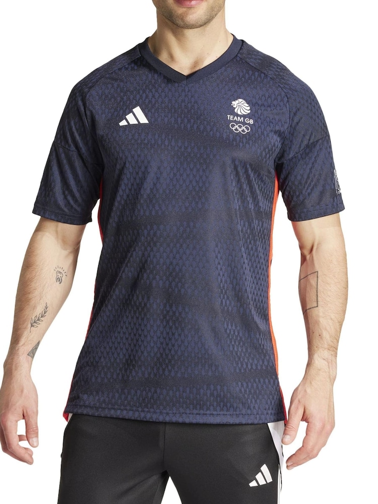 adidas Blue Team GB Football Jersey - Image 1 of 4